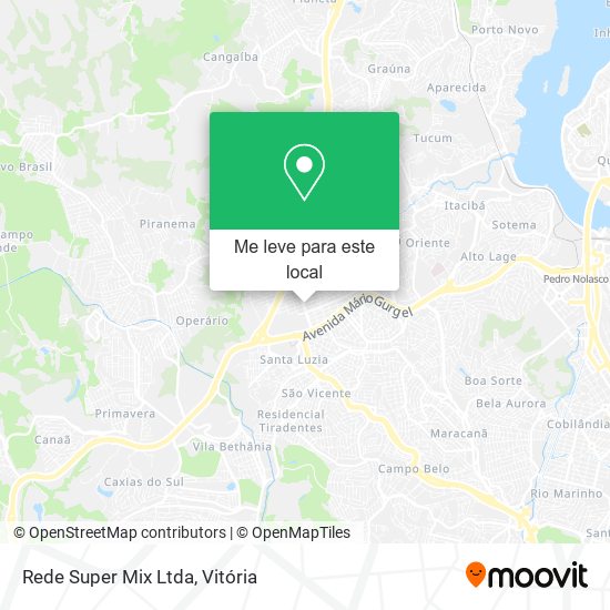 Rede Super Mix Ltda mapa