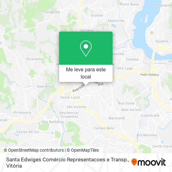 Santa Edwiges Comércio Representacoes e Transp. mapa