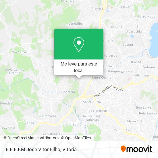 E.E.E.F.M José Vitor Filho mapa