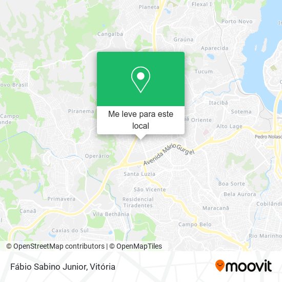 Fábio Sabino Junior mapa