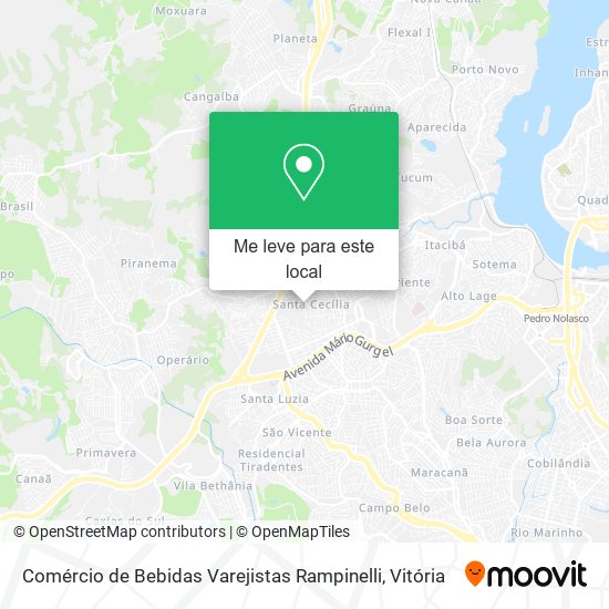 Comércio de Bebidas Varejistas Rampinelli mapa