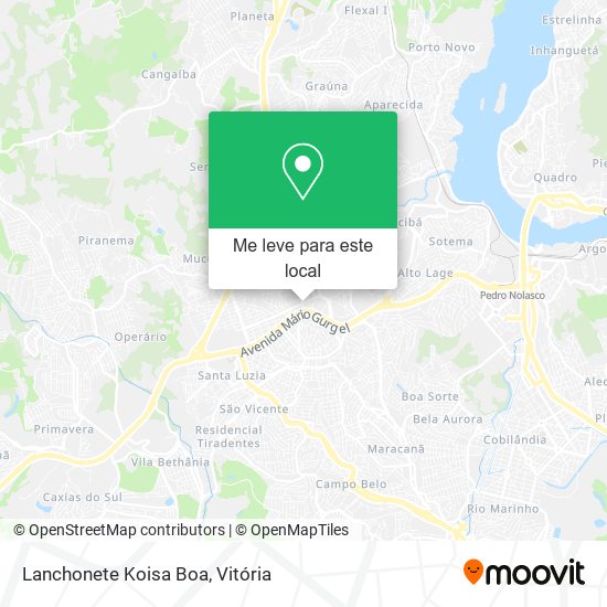 Lanchonete Koisa Boa mapa