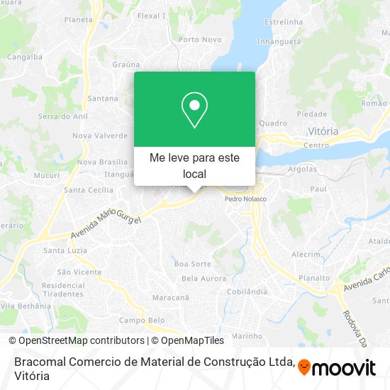 Bracomal Comercio de Material de Construção Ltda mapa