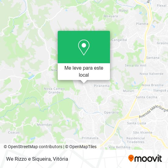 We Rizzo e Siqueira mapa