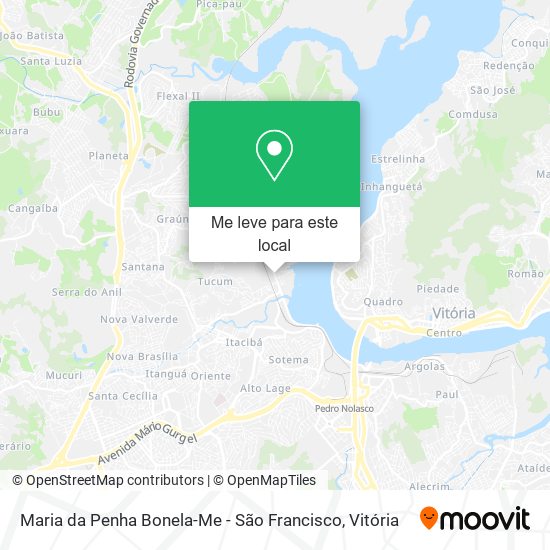 Maria da Penha Bonela-Me - São Francisco mapa
