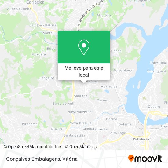 Gonçalves Embalagens mapa