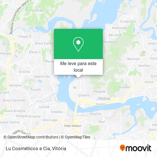 Lu Cosméticos e Cia mapa