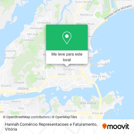 Hannah Comércio Representacoes e Faturamento mapa