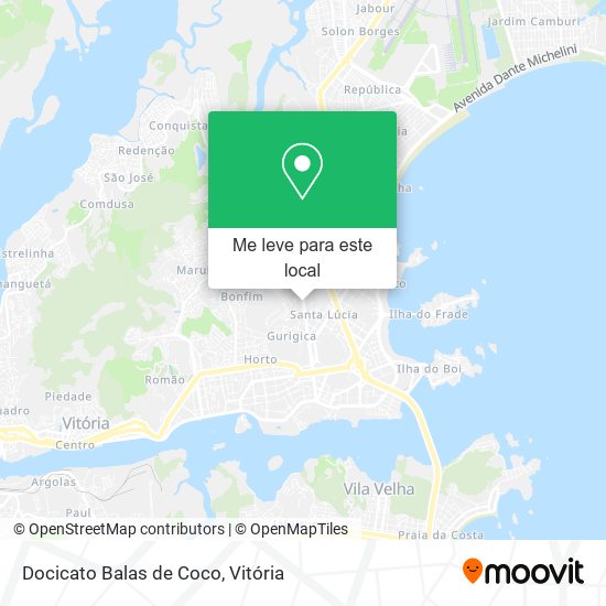 Docicato Balas de Coco mapa