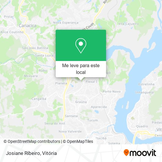Josiane Ribeiro mapa