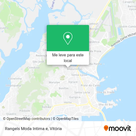 Rangels Moda Intima e mapa