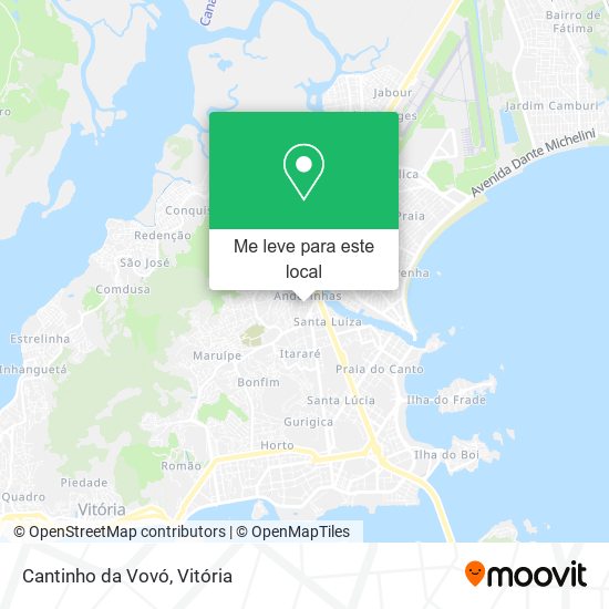 Cantinho da Vovó mapa