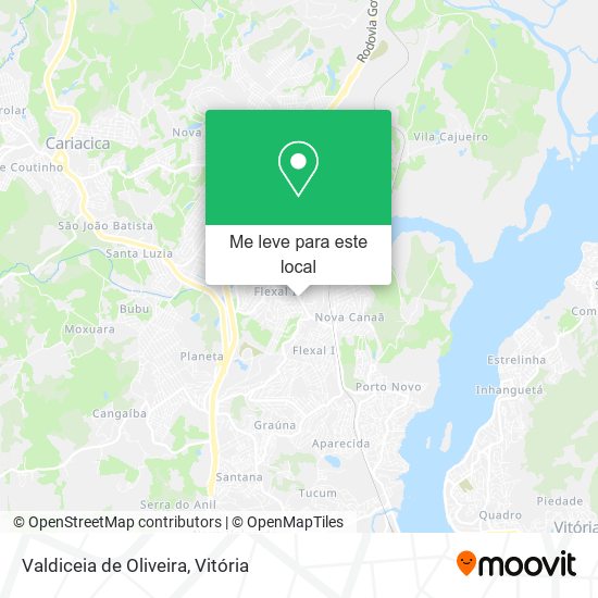 Valdiceia de Oliveira mapa