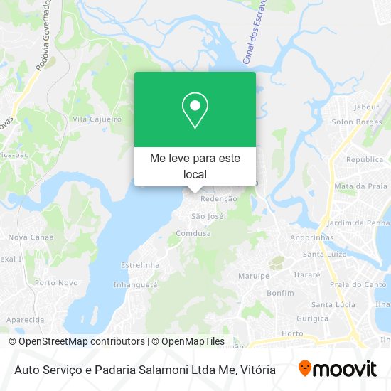 Auto Serviço e Padaria Salamoni Ltda Me mapa