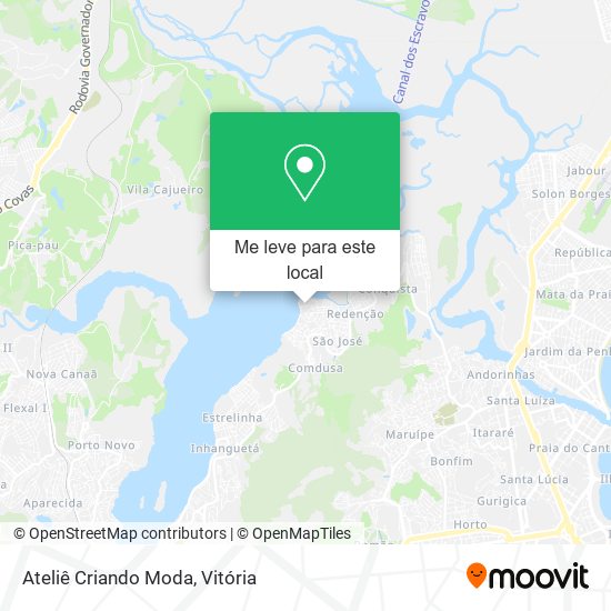 Ateliê Criando Moda mapa