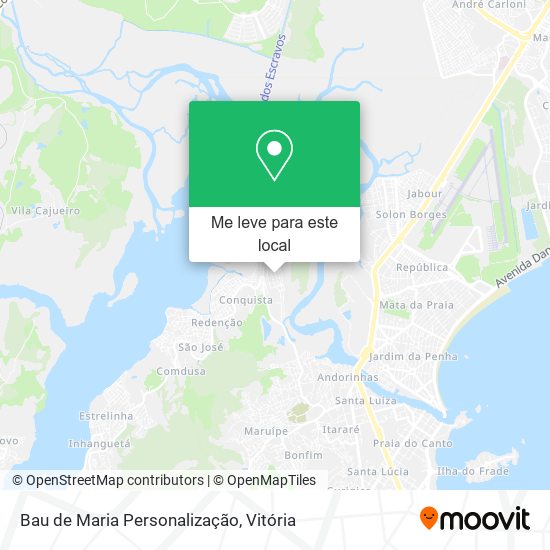 Bau de Maria Personalização mapa
