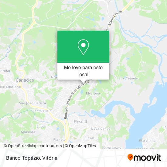 Banco Topázio mapa