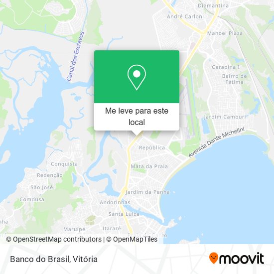 Banco do Brasil mapa