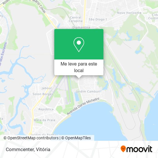 Commcenter mapa