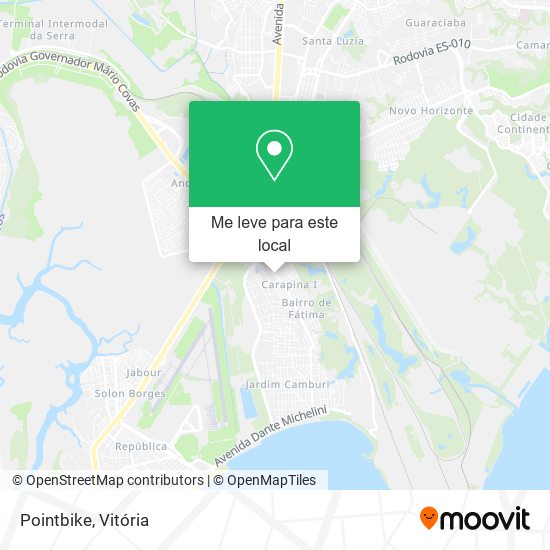 Pointbike mapa