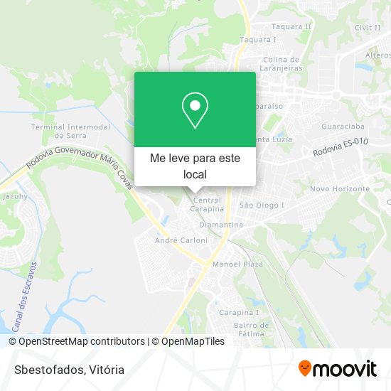 Sbestofados mapa