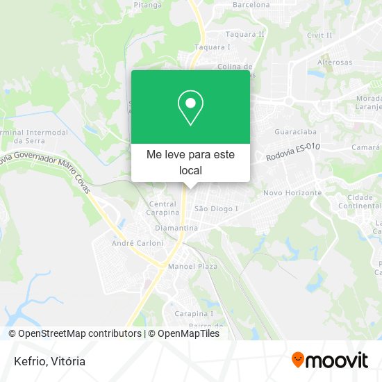 Kefrio mapa