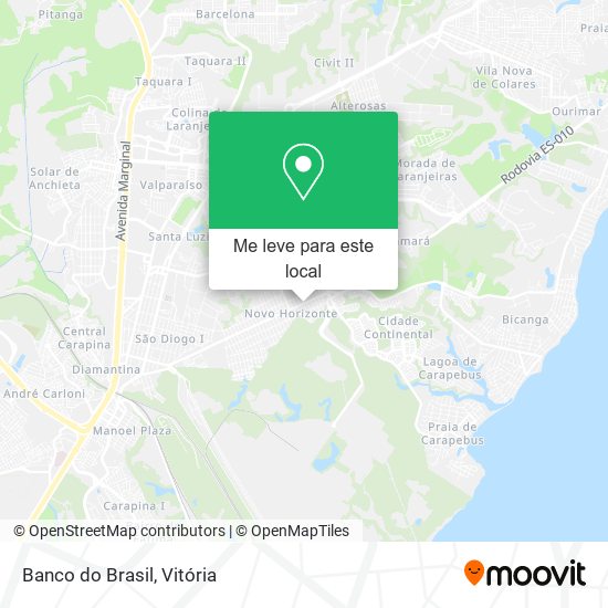 Banco do Brasil mapa
