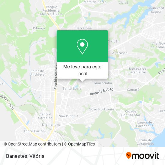 Banestes mapa