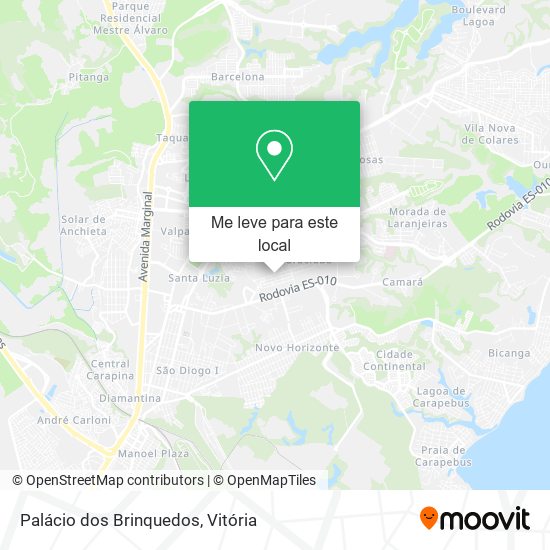 Palácio dos Brinquedos mapa