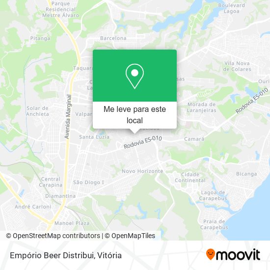 Empório Beer Distribui mapa