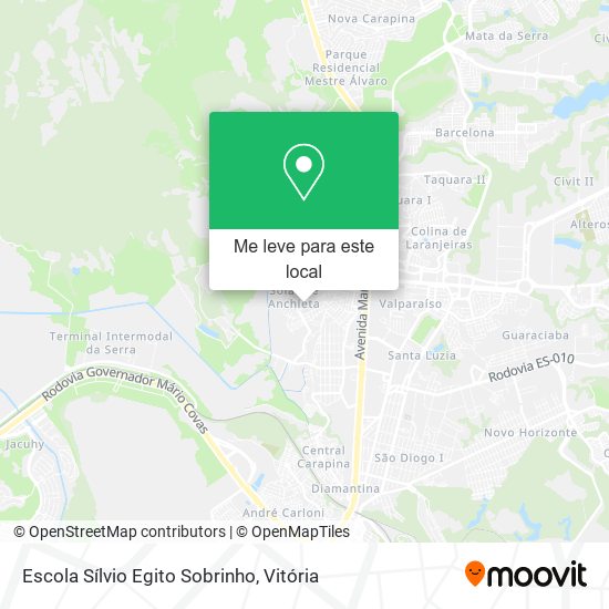 Escola Sílvio Egito Sobrinho mapa