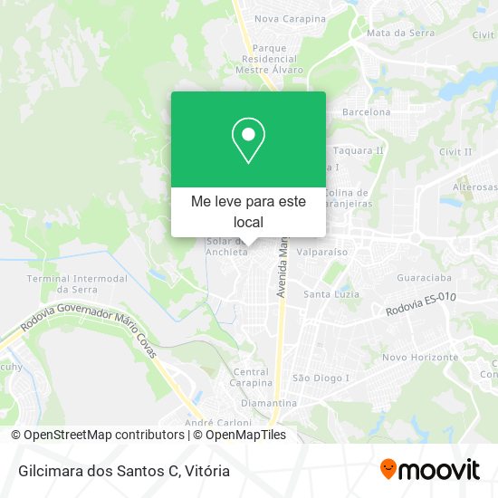 Gilcimara dos Santos C mapa