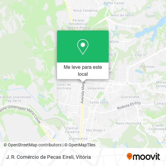 J. R. Comércio de Pecas Eireli mapa
