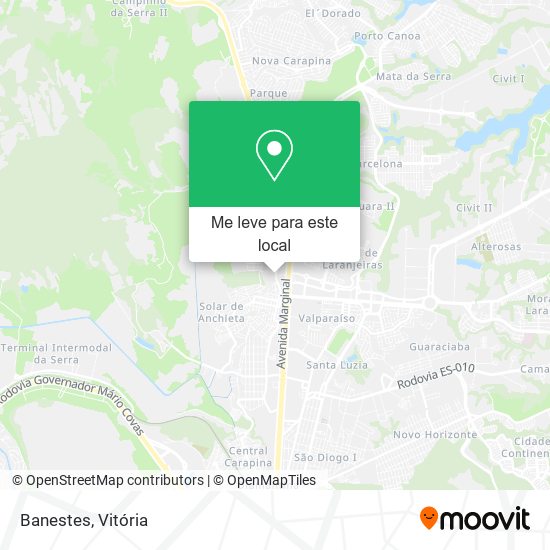 Banestes mapa