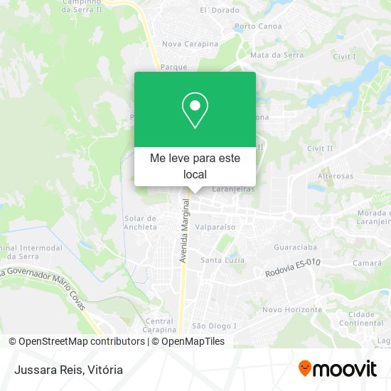 Jussara Reis mapa
