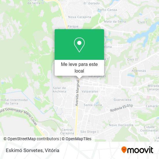 Eskimó Sorvetes mapa