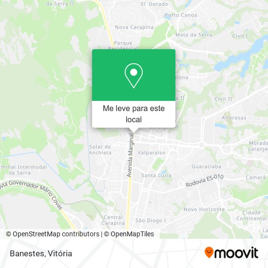 Banestes mapa