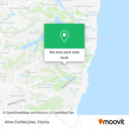 Aline Confecções mapa