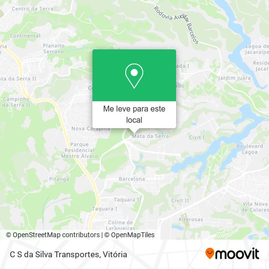 C S da Silva Transportes mapa