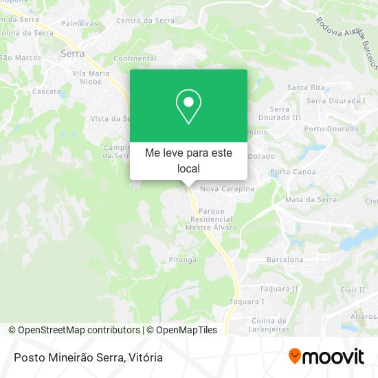 Posto Mineirão Serra mapa