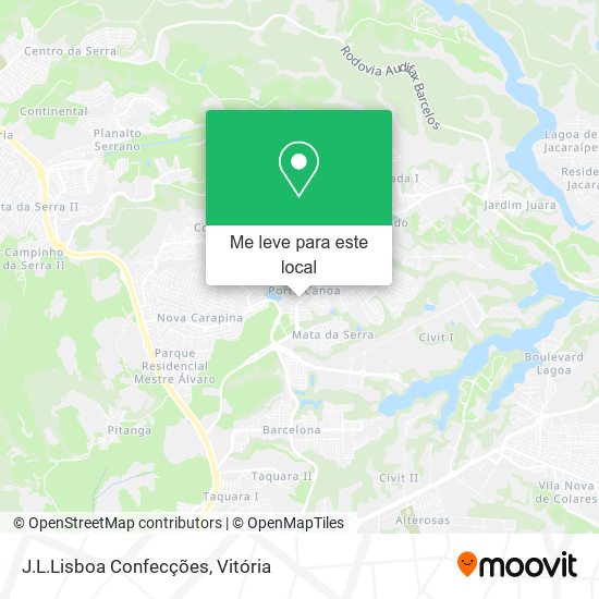 J.L.Lisboa Confecções mapa