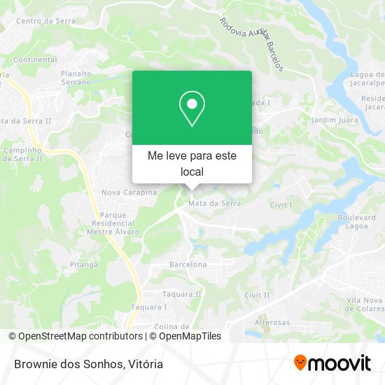 Brownie dos Sonhos mapa