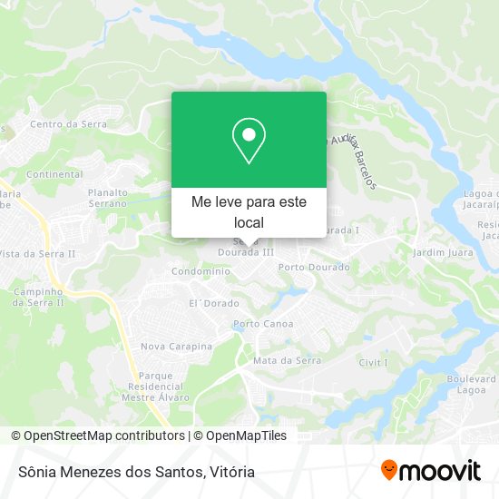 Sônia Menezes dos Santos mapa