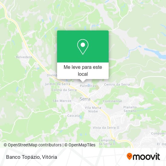 Banco Topázio mapa
