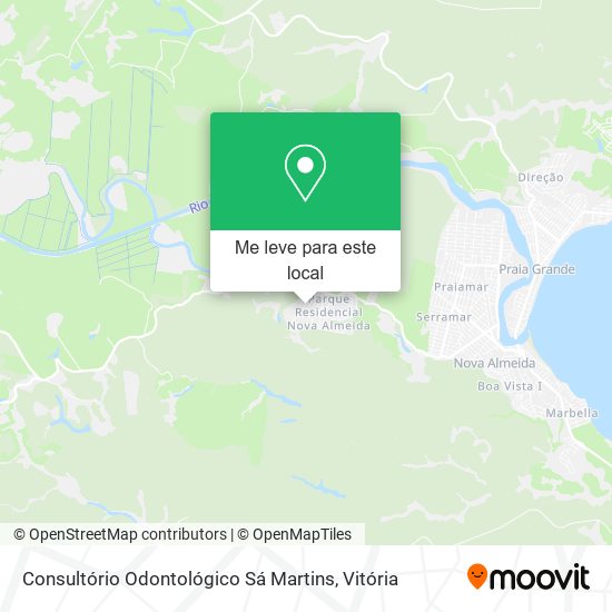 Consultório Odontológico Sá Martins mapa