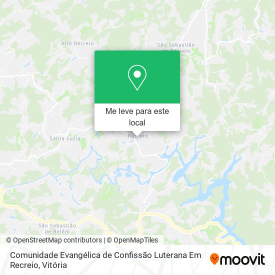 Comunidade Evangélica de Confissão Luterana Em Recreio mapa