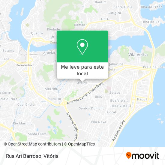Rua Ari Barroso mapa