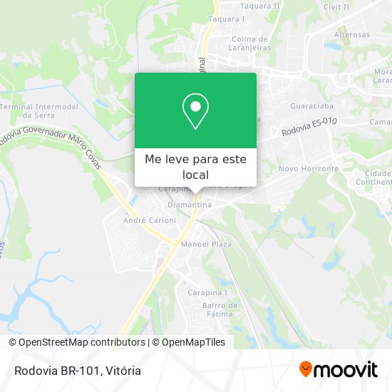 Rodovia BR-101 mapa