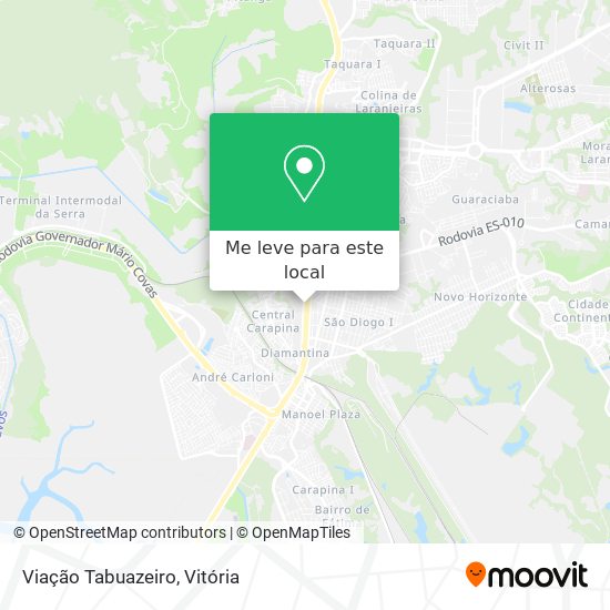 Viação Tabuazeiro mapa