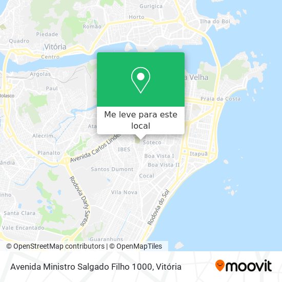 Avenida Ministro Salgado Filho 1000 mapa
